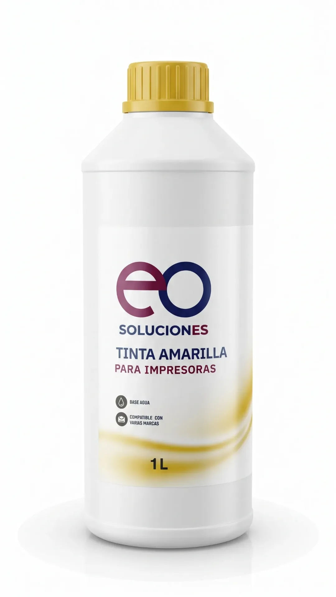 BOTELLA TINTA NEGRA UNIV AMARILLA 1L