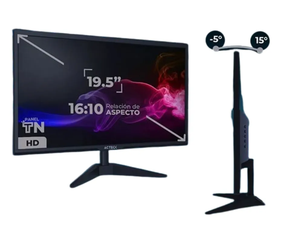 MONITOR ACTECK LED 19.5" HDMI/VGA